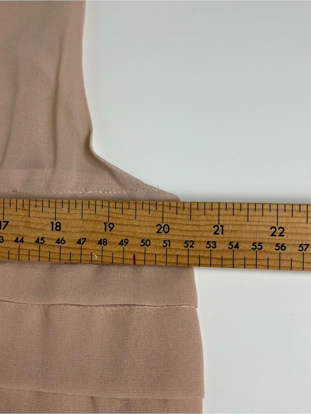 Contemporaine Simons Blush Pink Tiered Ruffle Pleated Blouse Tank M - Picture 5 of 6
